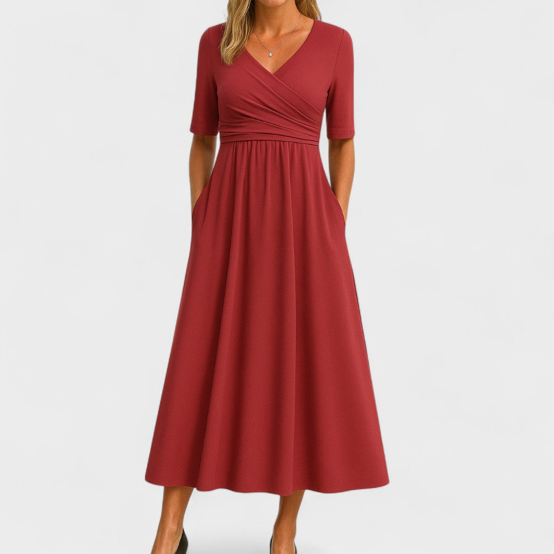 Rachel™ | Robe élégante toute occasion Rouge