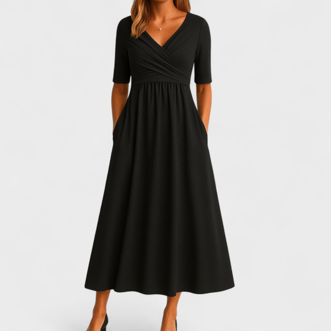 Rachel™ | Robe élégante toute occasion Noir