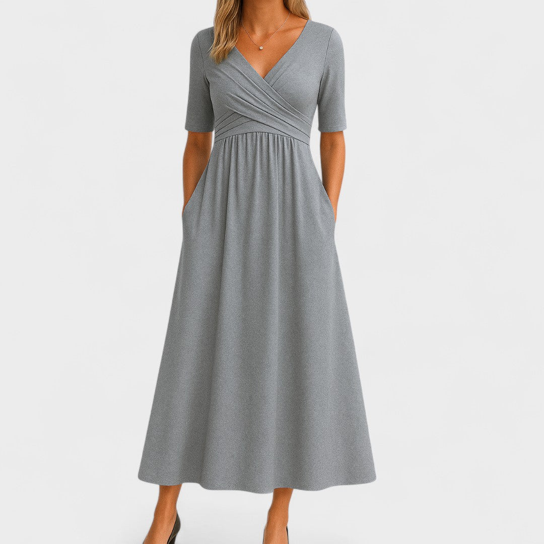 Rachel™ | Robe élégante toute occasion Gris