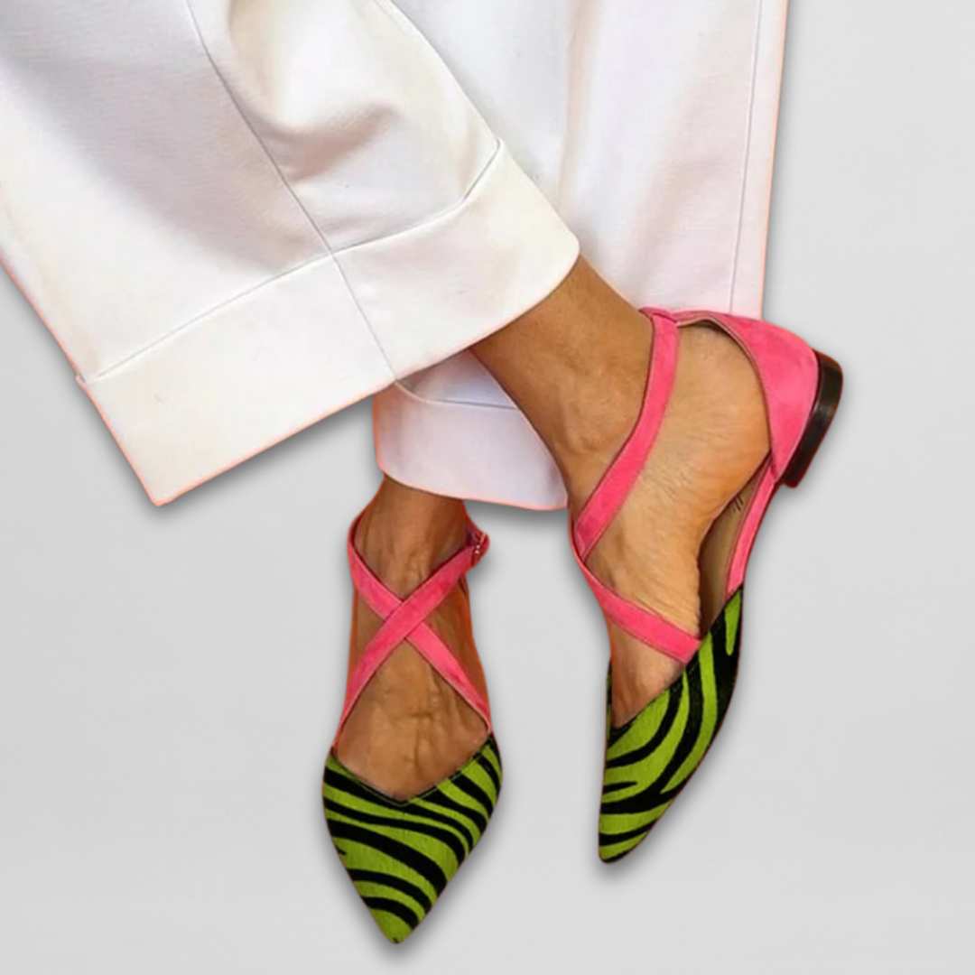 Amélie™ | Ballerines à Brides Vert