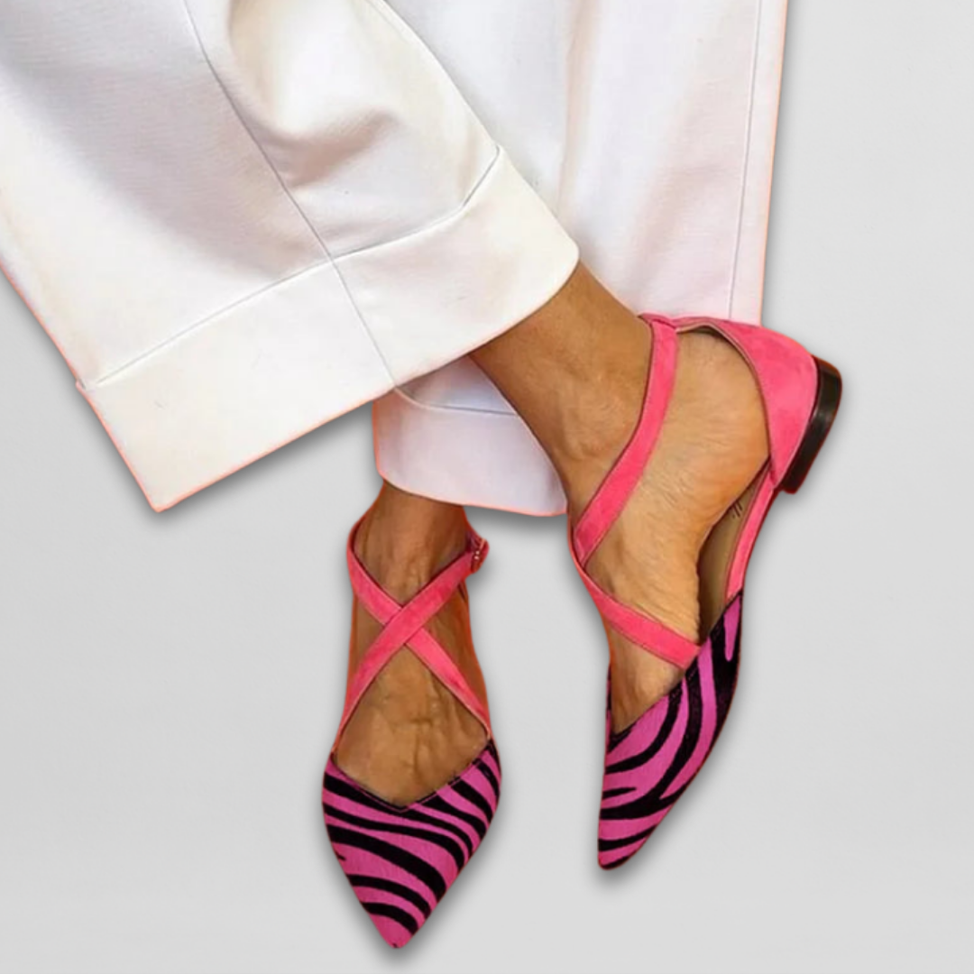 Amélie™ | Ballerines à Brides Rose