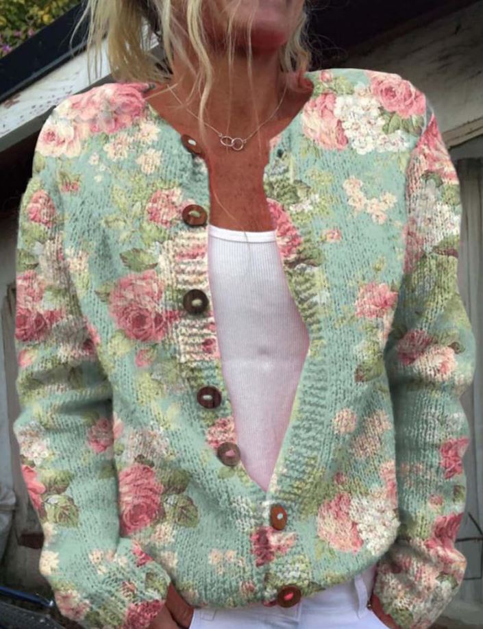 Carine | Gilet avec motif imprimé