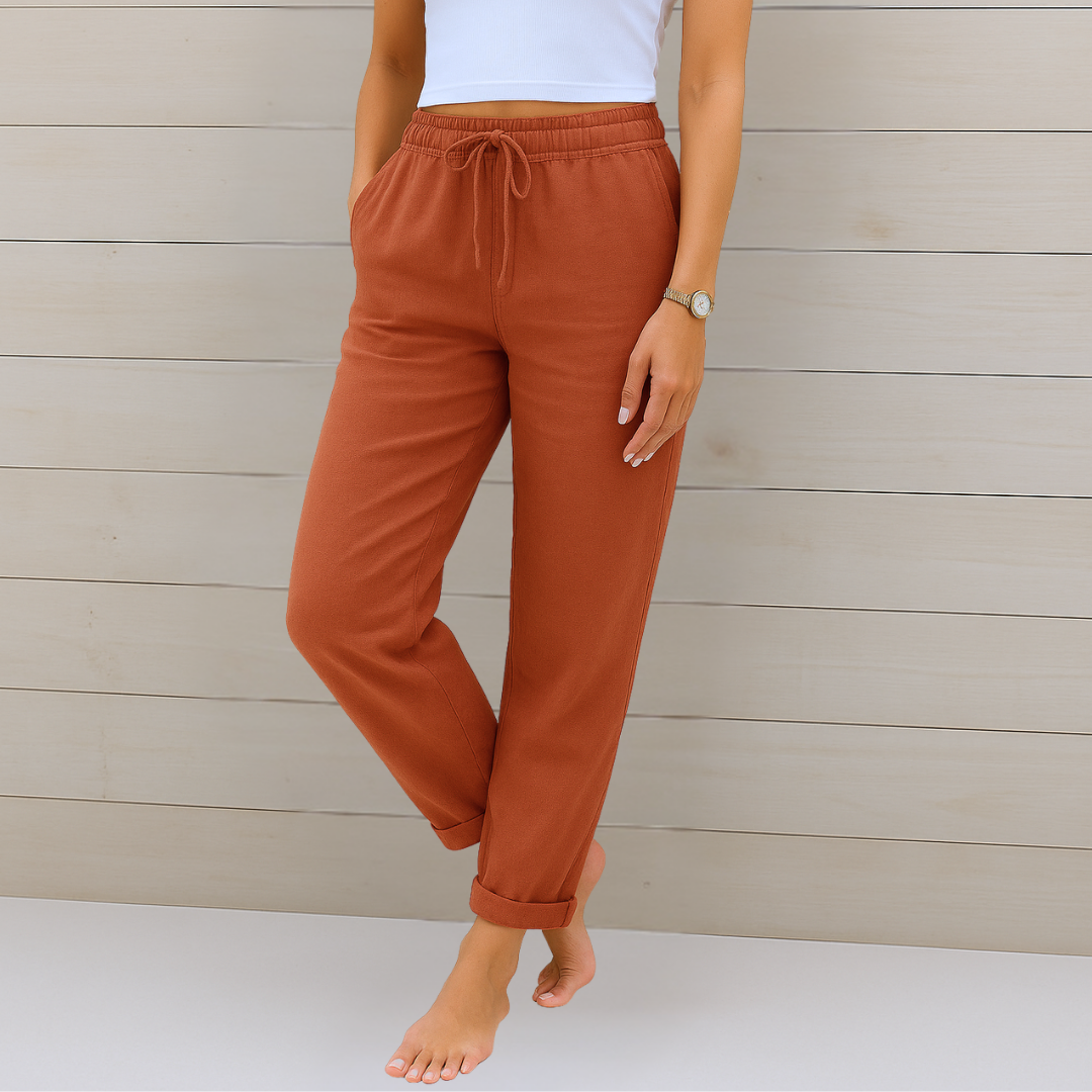 Isabelle™ | Pantalon Lin Premium Respirant