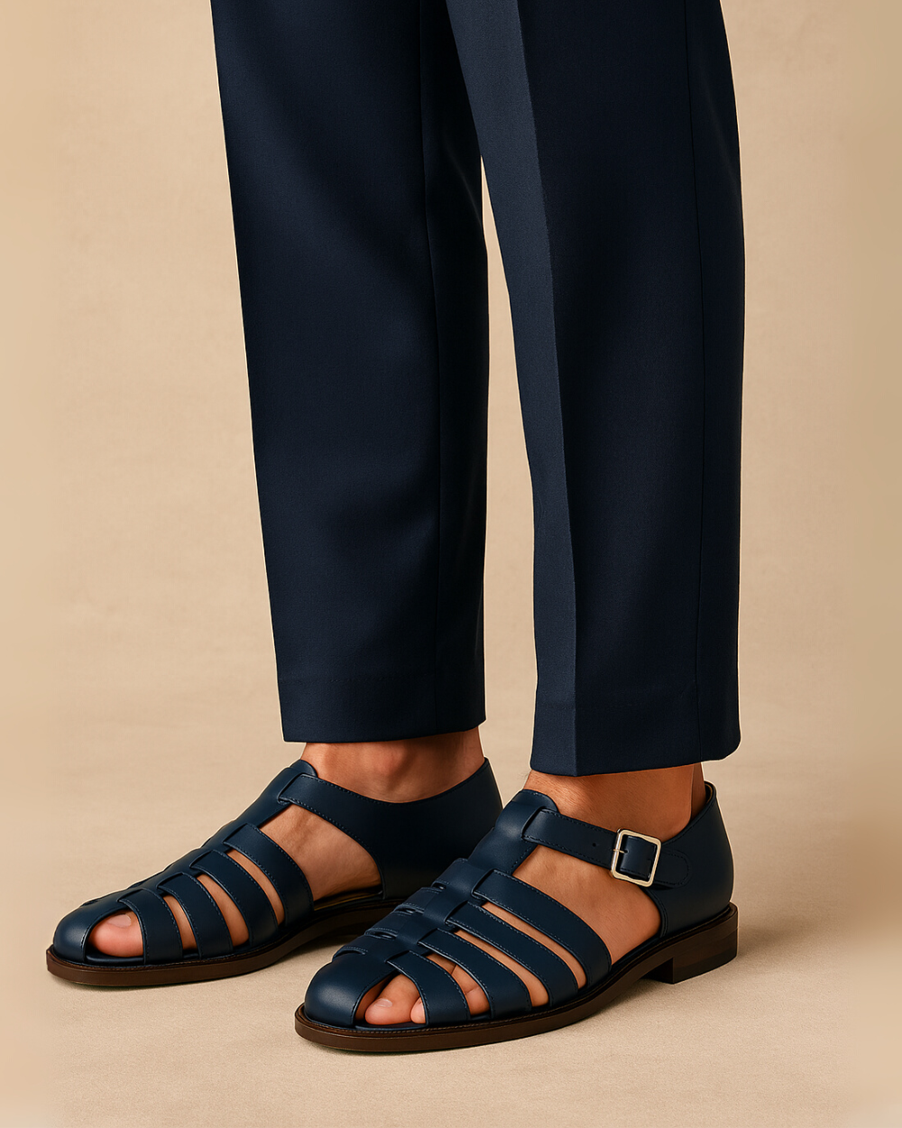 Gaspard™ | Sandales fermées en cuir avec bride élégante