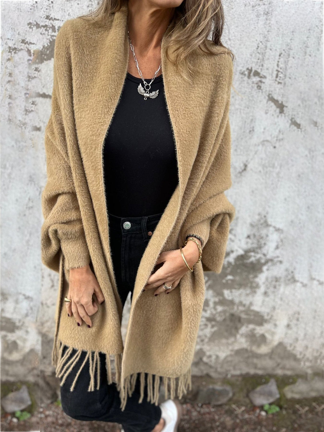 Lydie™ | Pull cache-cœur élégant à manches longues
