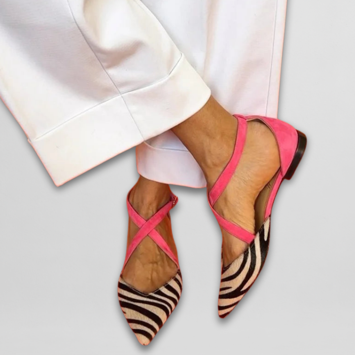 Amélie™ | Ballerines à Brides Blanc