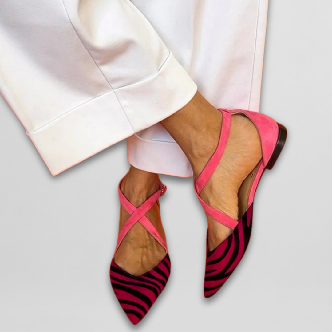 Amélie™ | Ballerines à Brides Blanc