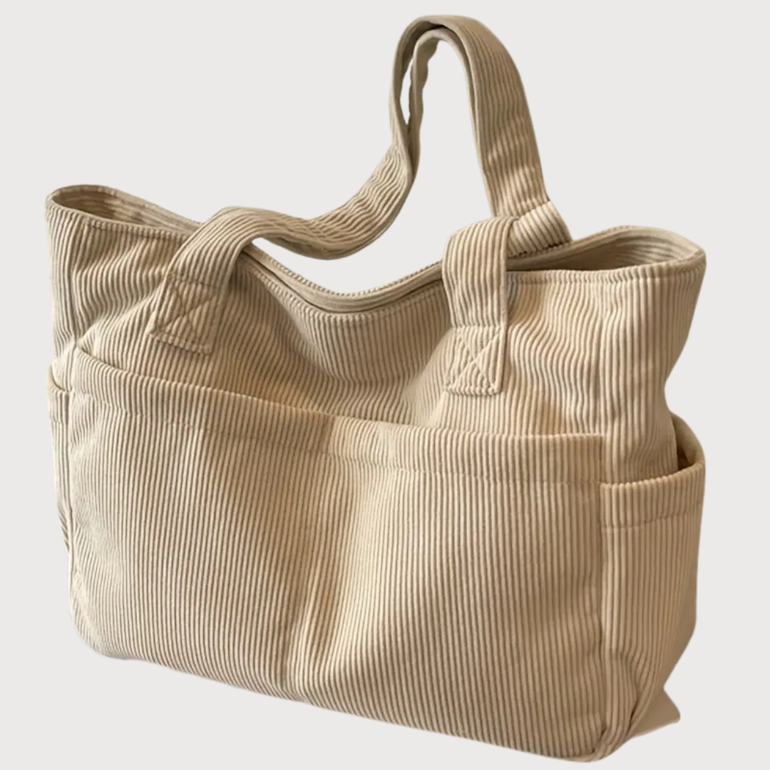 Fauvette™ | Sac cabas à côtes
