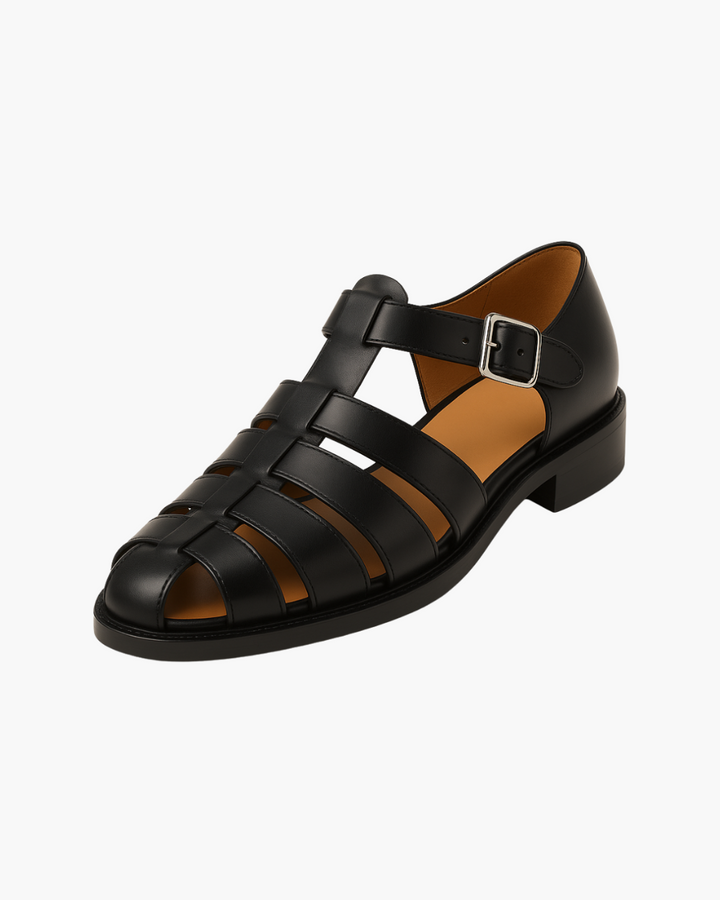 Gaspard™ | Sandales fermées en cuir avec bride élégante