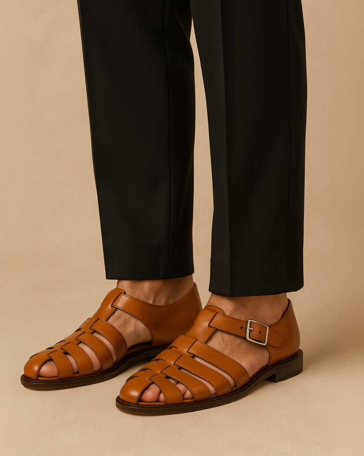 Gaspard™ | Sandales fermées en cuir avec bride élégante