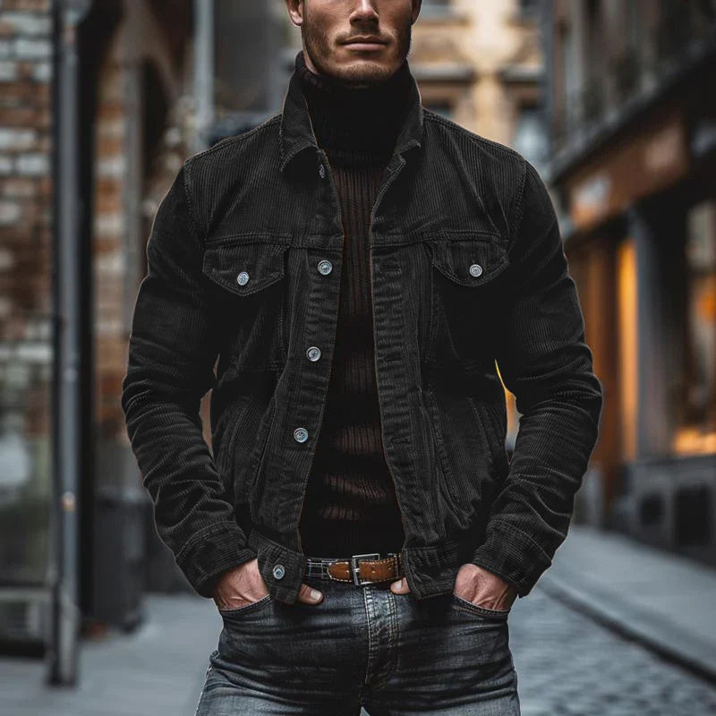 Lucas™ | Veste Rétro en Velours Côtelé pour Hommes