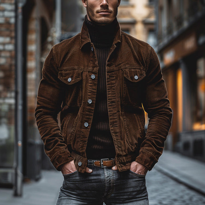Lucas™ | Veste Rétro en Velours Côtelé pour Hommes