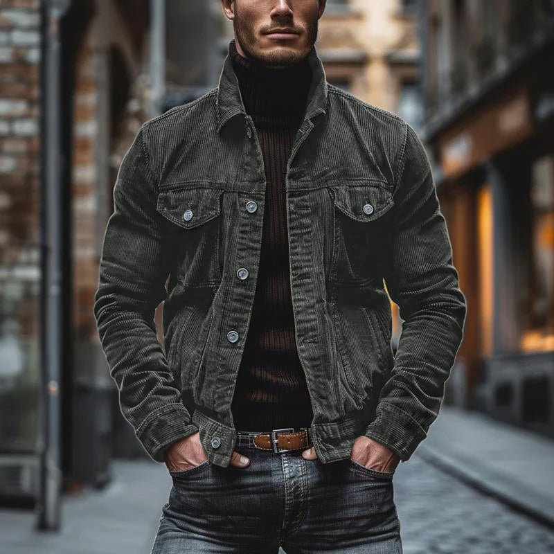 Lucas™ | Veste Rétro en Velours Côtelé pour Hommes