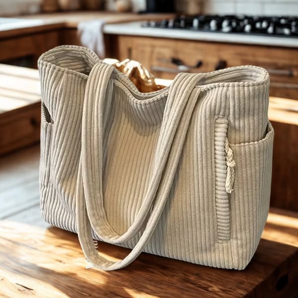 Marcelline™ |  Sac cabas à côtes
