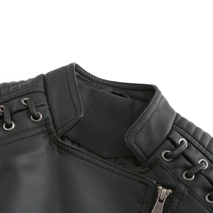 Célia™ | Veste en cuir d'agneau lavé