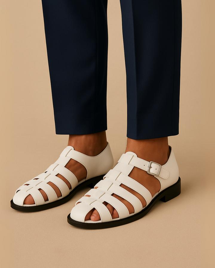 Gaspard™ | Sandales fermées en cuir avec bride élégante