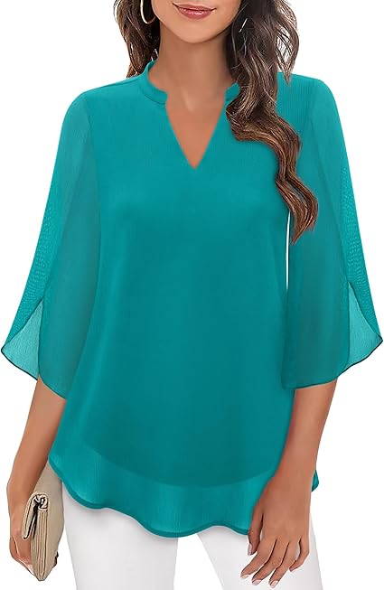 Petra – Blouse in Chiffon A-lijn