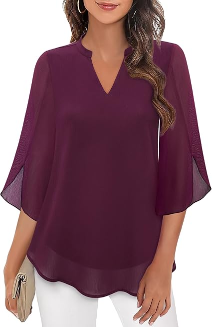 Petra – Blouse in Chiffon A-lijn