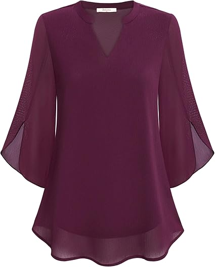 Petra – Blouse in Chiffon A-lijn
