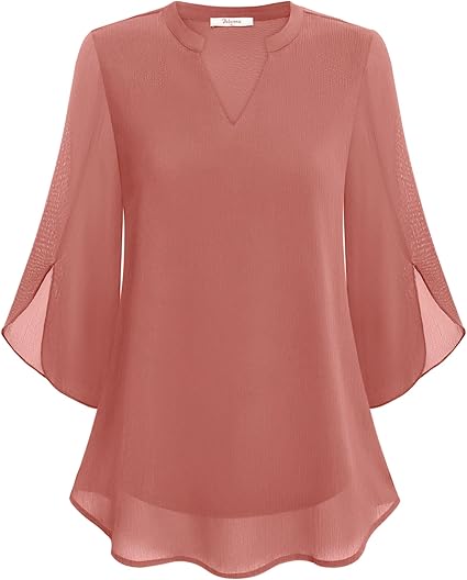 Petra – Blouse in Chiffon A-lijn
