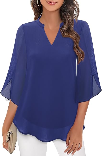 Petra – Blouse in Chiffon A-lijn