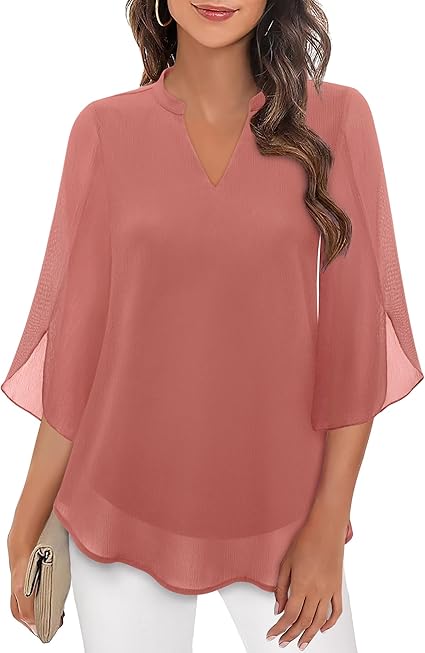 Petra – Blouse in Chiffon A-lijn