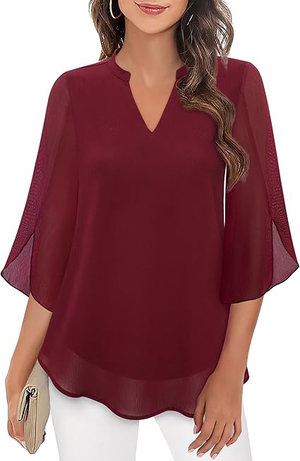 Petra – Blouse in Chiffon A-lijn