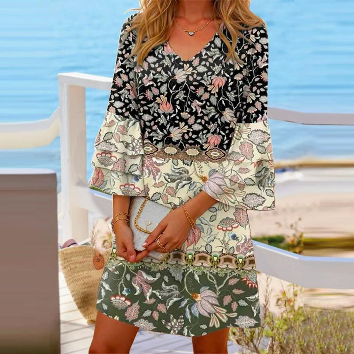 Stéphanie | Robe Florale Vintage Ample