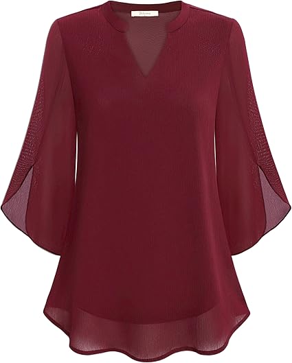 Petra – Blouse in Chiffon A-lijn