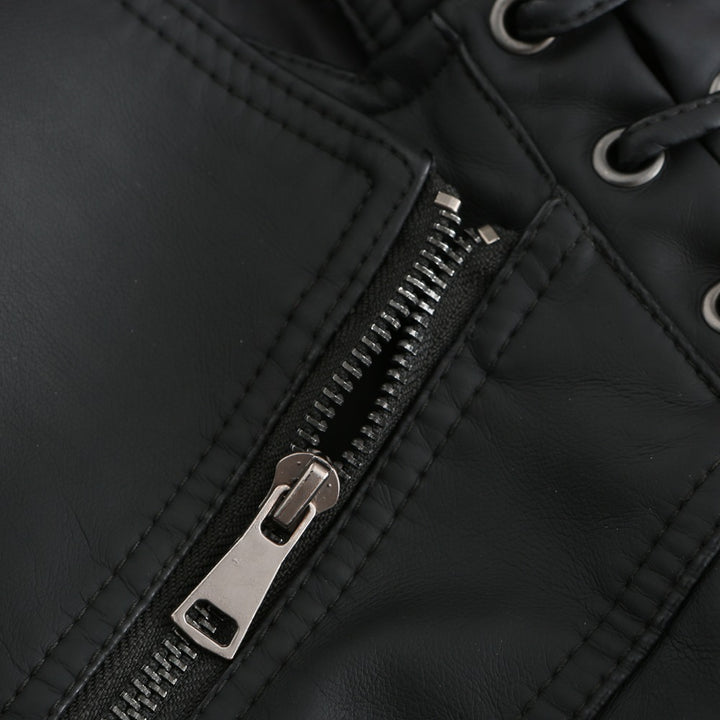 Célia™ | Veste en cuir d'agneau lavé