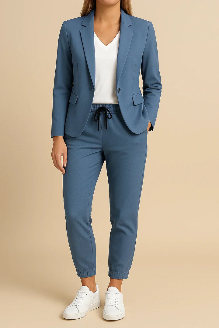 Paule™ | Ensemble Élégant avec Blazer et Pantalon