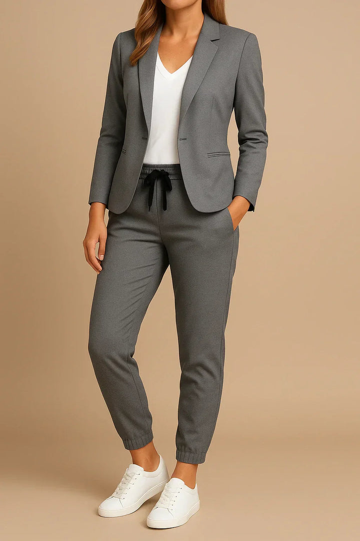 Paule™ | Ensemble Élégant avec Blazer et Pantalon