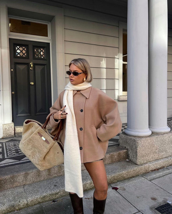 Solange™ | Manteau en laine oversize