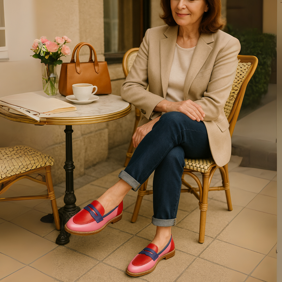 Ottillie™ | Mocassins aux accents colorés