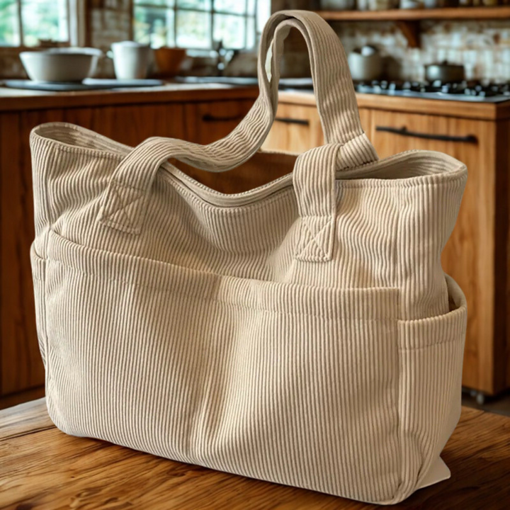 Fauvette™ | Sac cabas à côtes