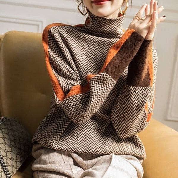 Yvette™ | Pull tricot rayé