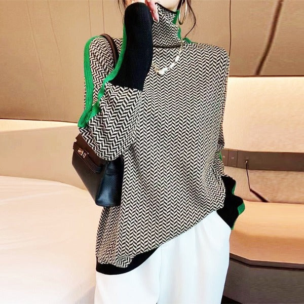 Yvette™ | Pull tricot rayé
