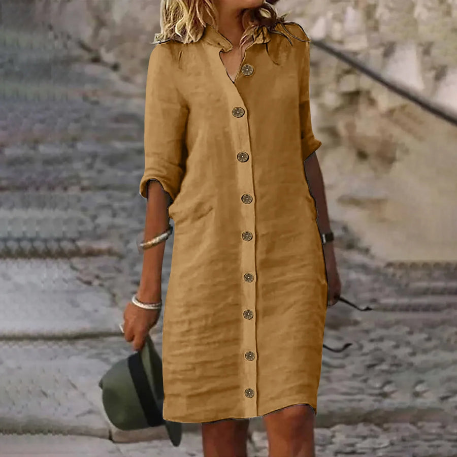 Diane™ |  Vestito camicia midi casual