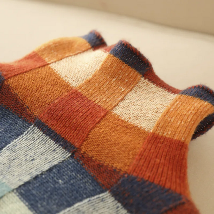 Pauline™ | Pull à col roulé en patchwork