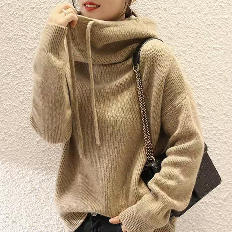 Lucie™ | Sweat á capuche tricoté