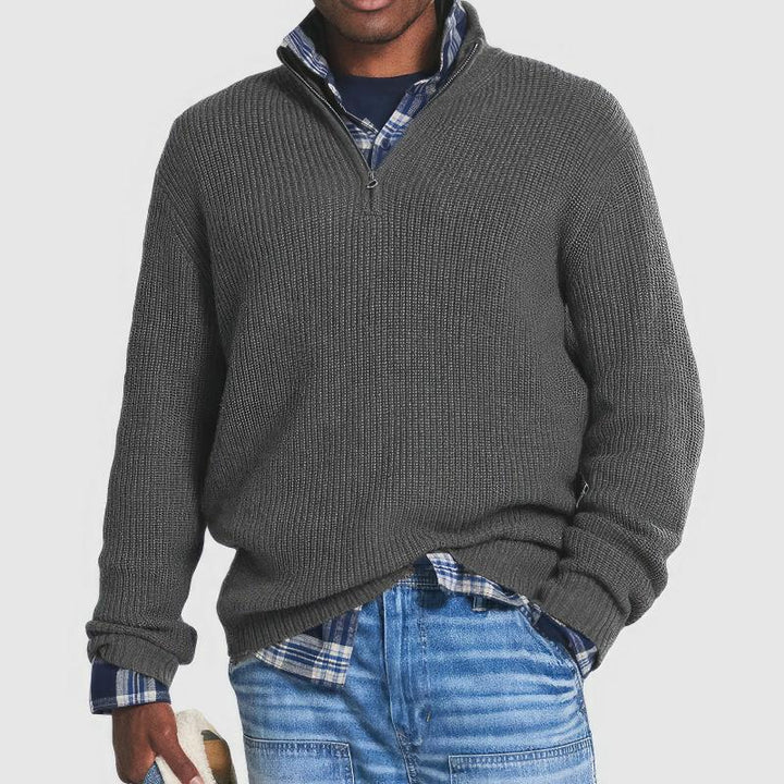 Julien™ | Pull zippé en maille pour hommes