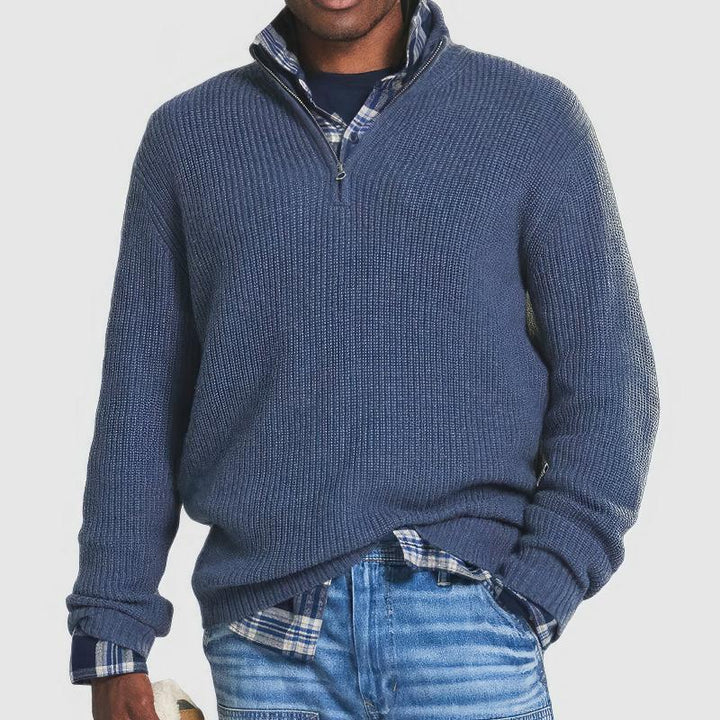 Julien™ | Pull zippé en maille pour hommes