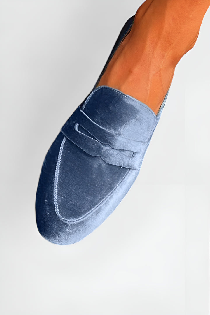 Rosemonde™ | Mocassins en velours à patchwork