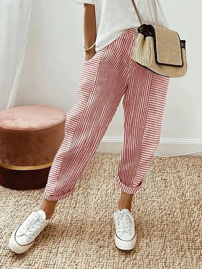 Elodie™ | Pantalon Rayé