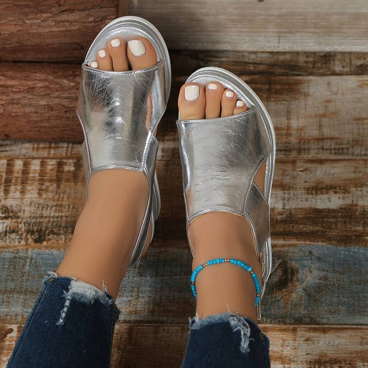Juliette | Sandales Orthopédiques en Argent