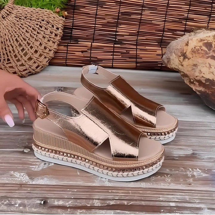 Juliette | Sandales Orthopédiques en Or