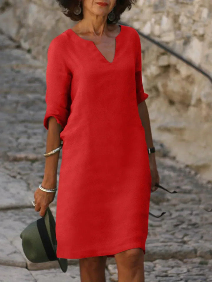 Josette™ | Robe élégante à col V