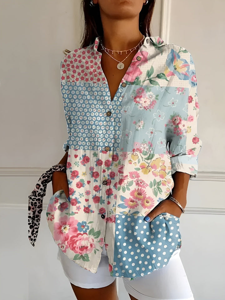 Jade | Blouse en Coton à Motif Floral